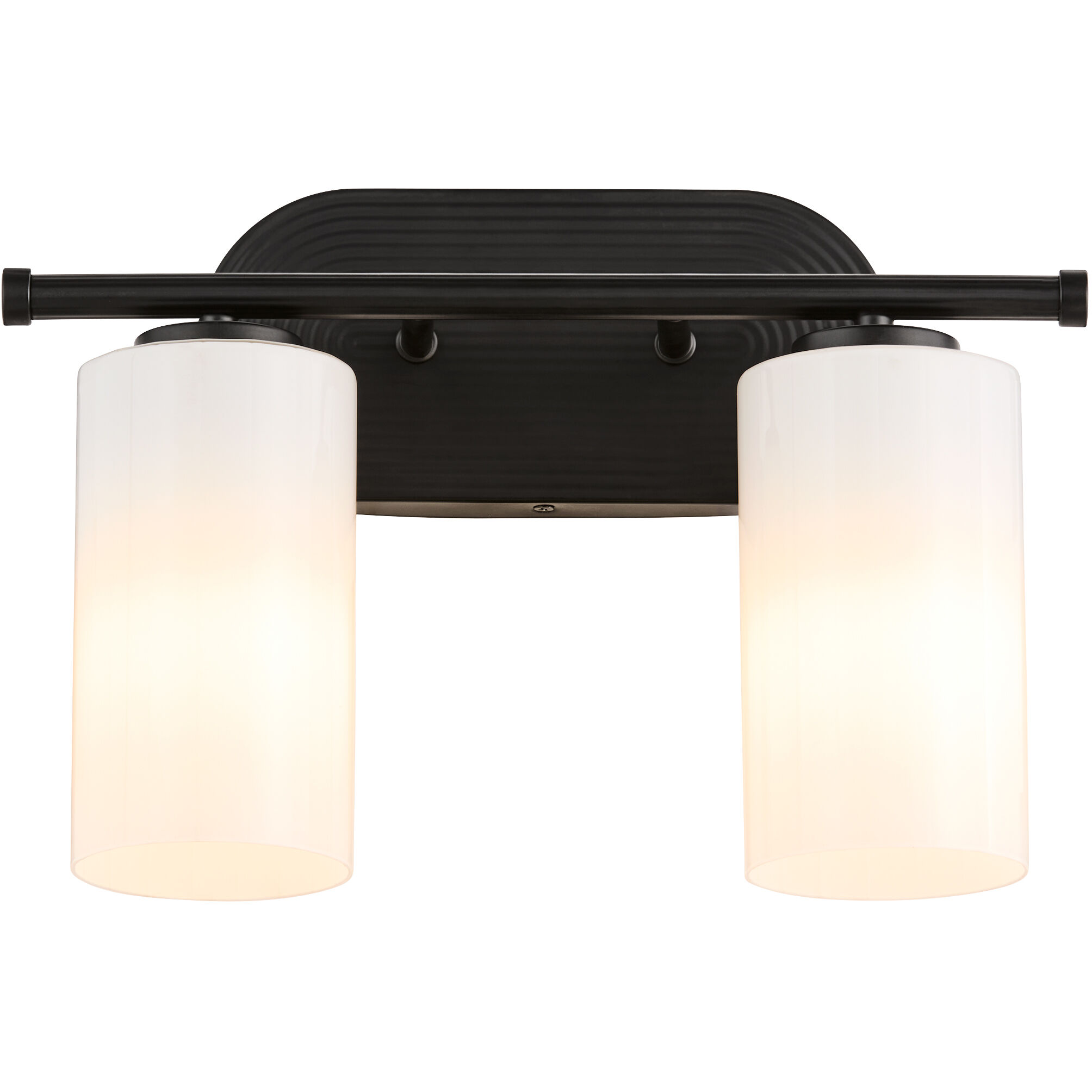 Belinder 2 Light 15 inch Matte Black Vanity Light Wall Light