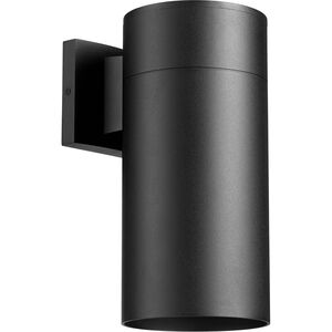 Cylinder 1 Light 12 inch Noir Outdoor Wall Lantern
