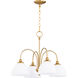 Celeste 4 Light 22 inch Aged Brass Chandelier Ceiling Light