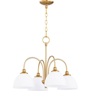 Celeste 4 Light 22 inch Aged Brass Chandelier Ceiling Light