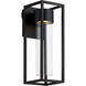 Delgado 14 inch Matte Black Outdoor Wall Lantern