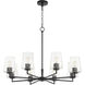 Goodwin 8 Light 32 inch Matte Black Chandelier Ceiling Light