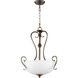 Powell 3 Light 19 inch Oiled Bronze Pendant Ceiling Light