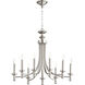 Rossington 9 Light 27 inch Satin Nickel Chandelier Ceiling Light