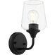 Raymond Wall Mount Wall Light in Matte Black