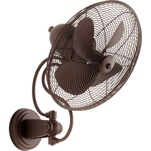 Piazza 22.25 inch Oiled Bronze Outdoor Wall Fan