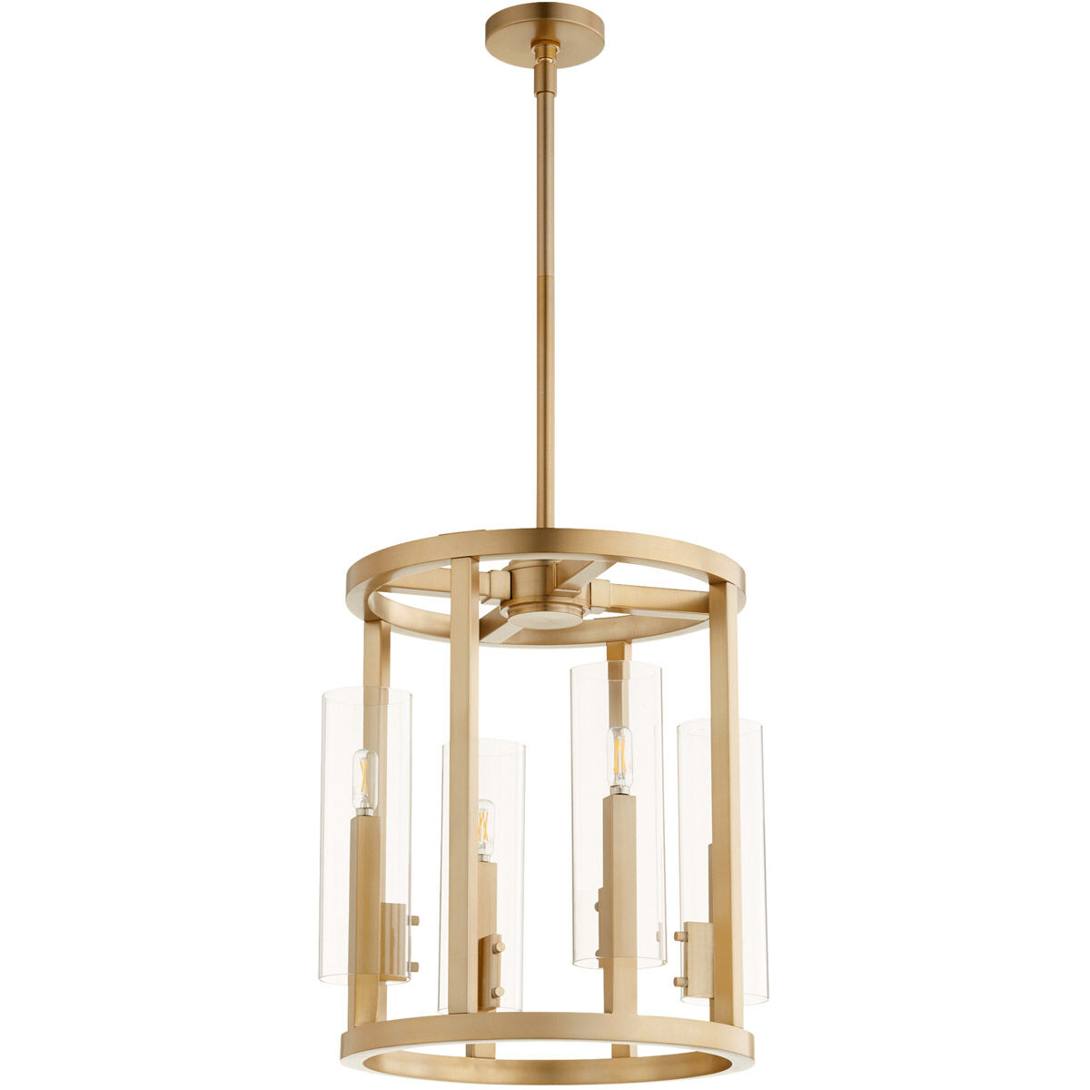 Brass entry light top