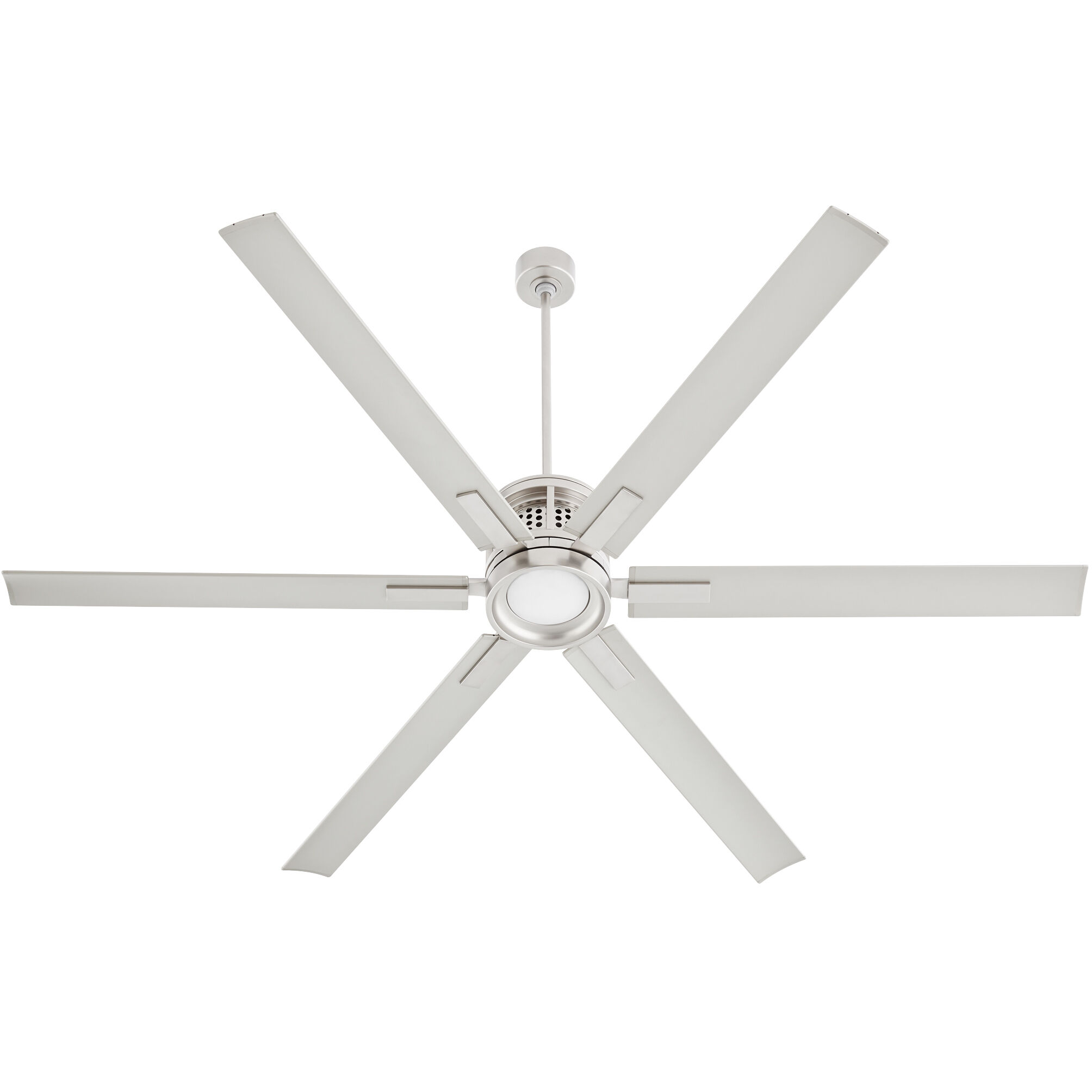 Zeus 80 inch Satin Nickel Patio Fan