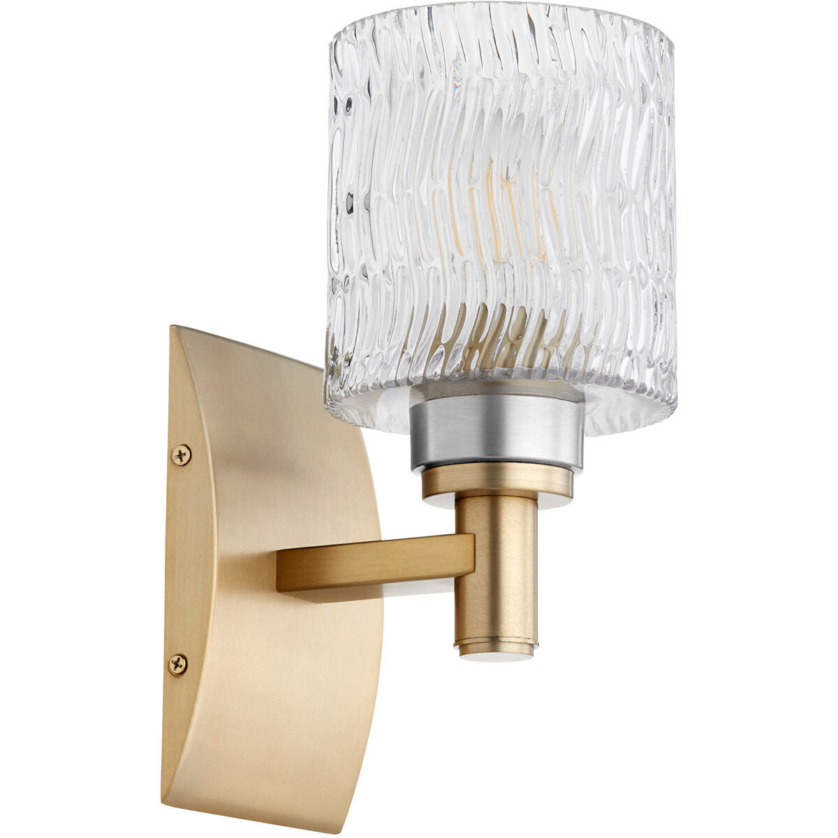 Stadium Wall Mount Wall Light in Aged Brass
