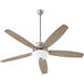 Breeze 60 inch Satin Nickel with Silver/Weathered Gray Blades Ceiling Fan