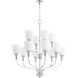 Richmond 12 Light 34 inch Polished Nickel Chandelier Ceiling Light