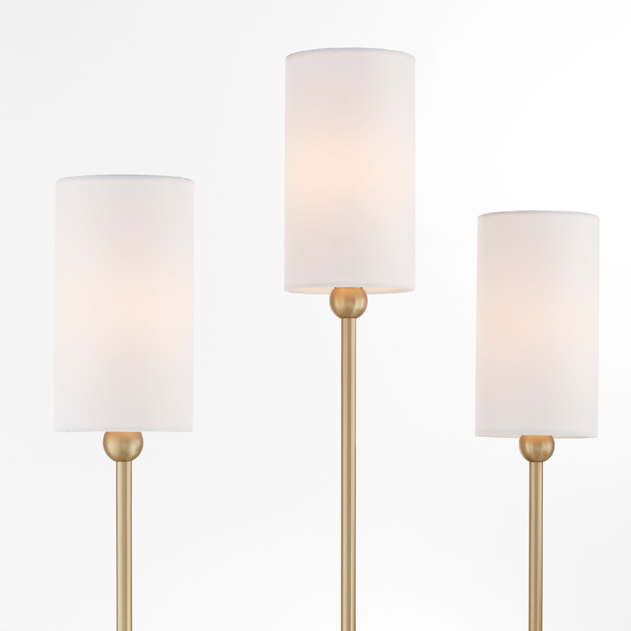 Charlotte 3 Light 20 inch Aged Brass Wall Mount Wall Light