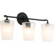 Providence 3 Light 25 inch Matte Black Vanity Light Wall Light
