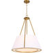 Gorham 4 Light 23 inch Brushed Brass Pendant Ceiling Light