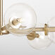 Rovi 6 Light 30 inch Aged Brass Chandelier Ceiling Light