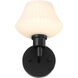 Cassini Wall Mount Wall Light in Matte Black