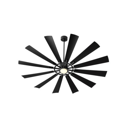 Cirque 72 inch Matte Black Patio Fan
