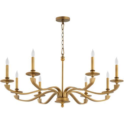 Chantelle 8 Light 40 inch Brushed Brass Chandelier Ceiling Light