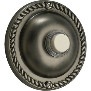 Lighting Accessory Antique Silver Traditional Round Doorbell