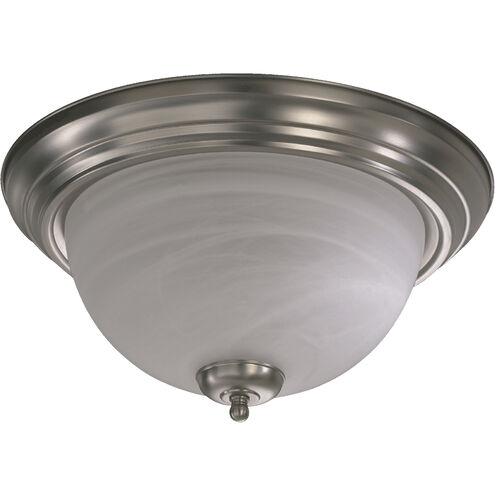 Fort Worth 3 Light 16 inch Satin Nickel Flush Mount Ceiling Light