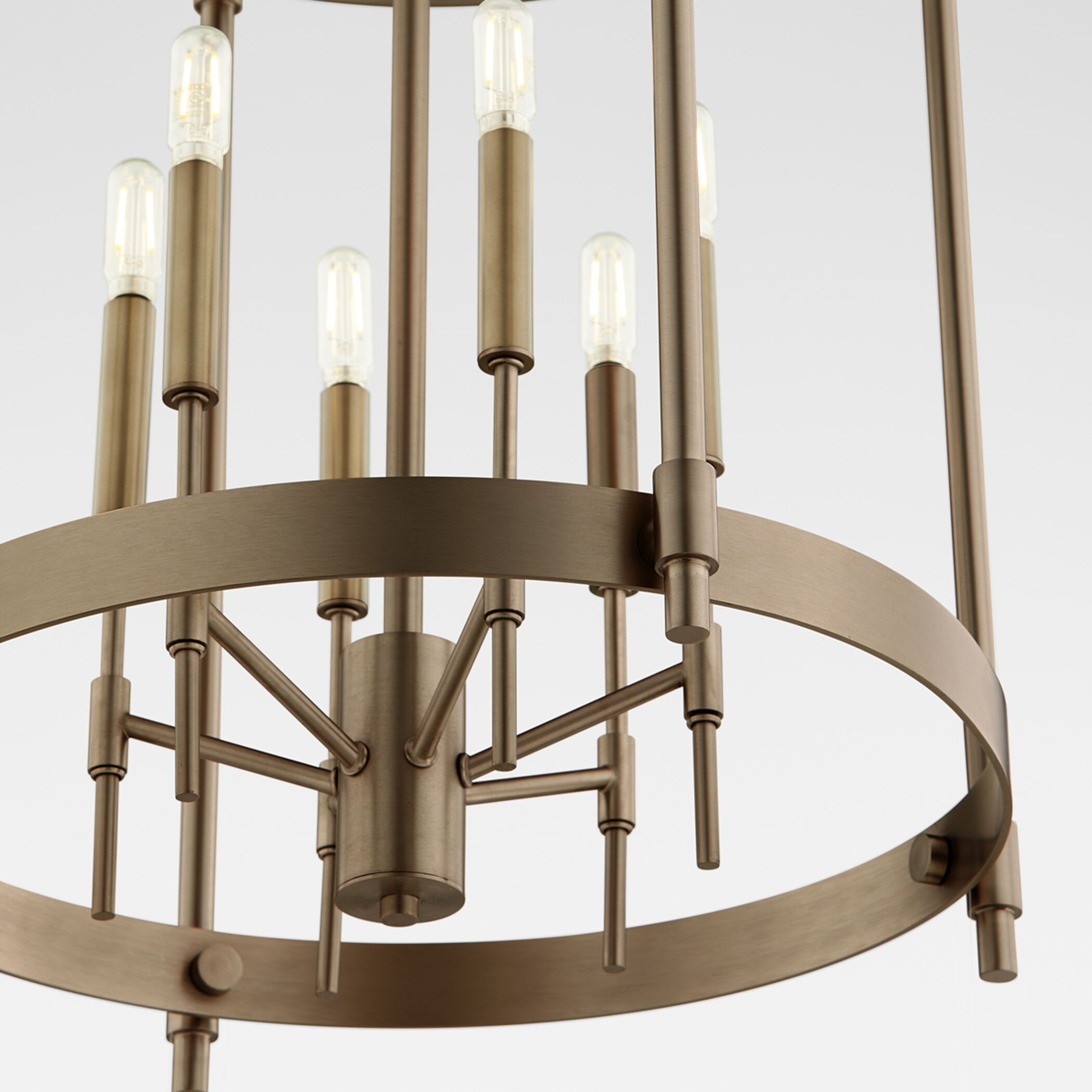 Hamilton 6 Light 24 inch Dark Brass Entry Ceiling Light