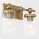 Lee Boulevard 2 Light 14.75 inch Aged Brass Vanity Light Wall Light