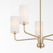 Charlotte 5 Light 27 inch Aged Brass Chandelier Ceiling Light