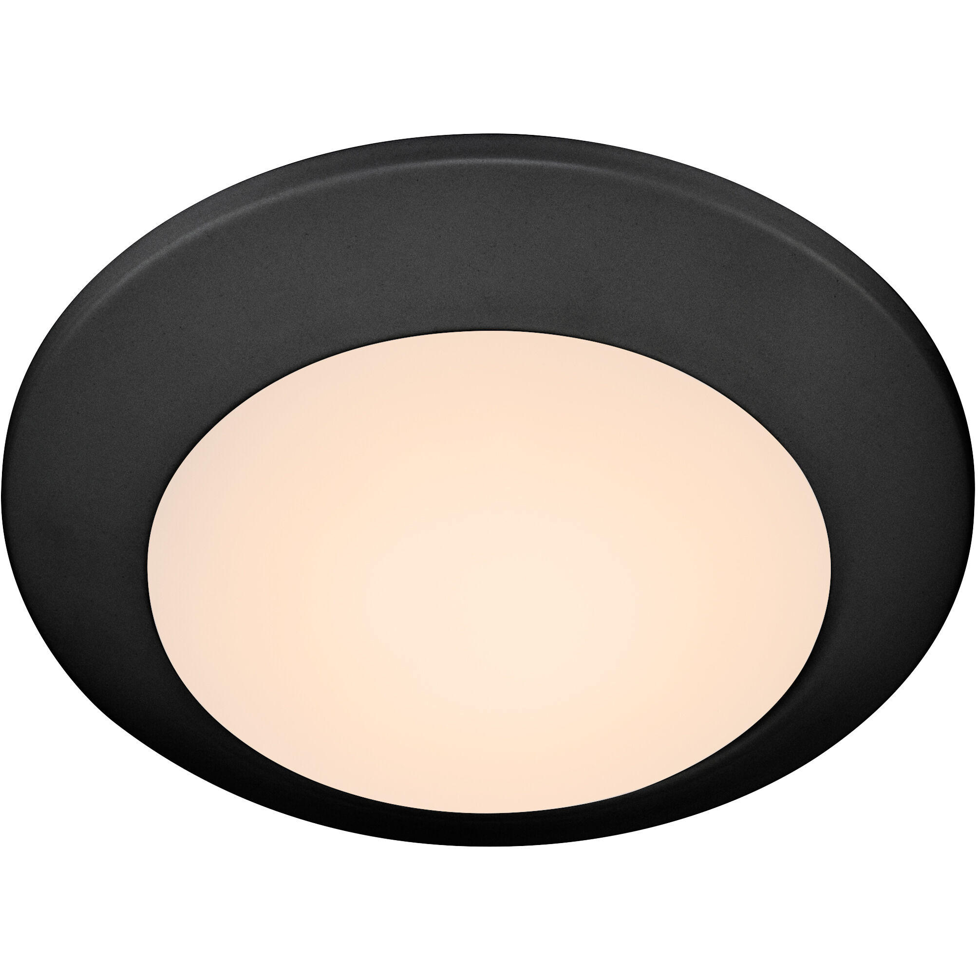 LED Disk 1 Light 5.75 inch Matte Black Indoor/Outdoor Flush Mount