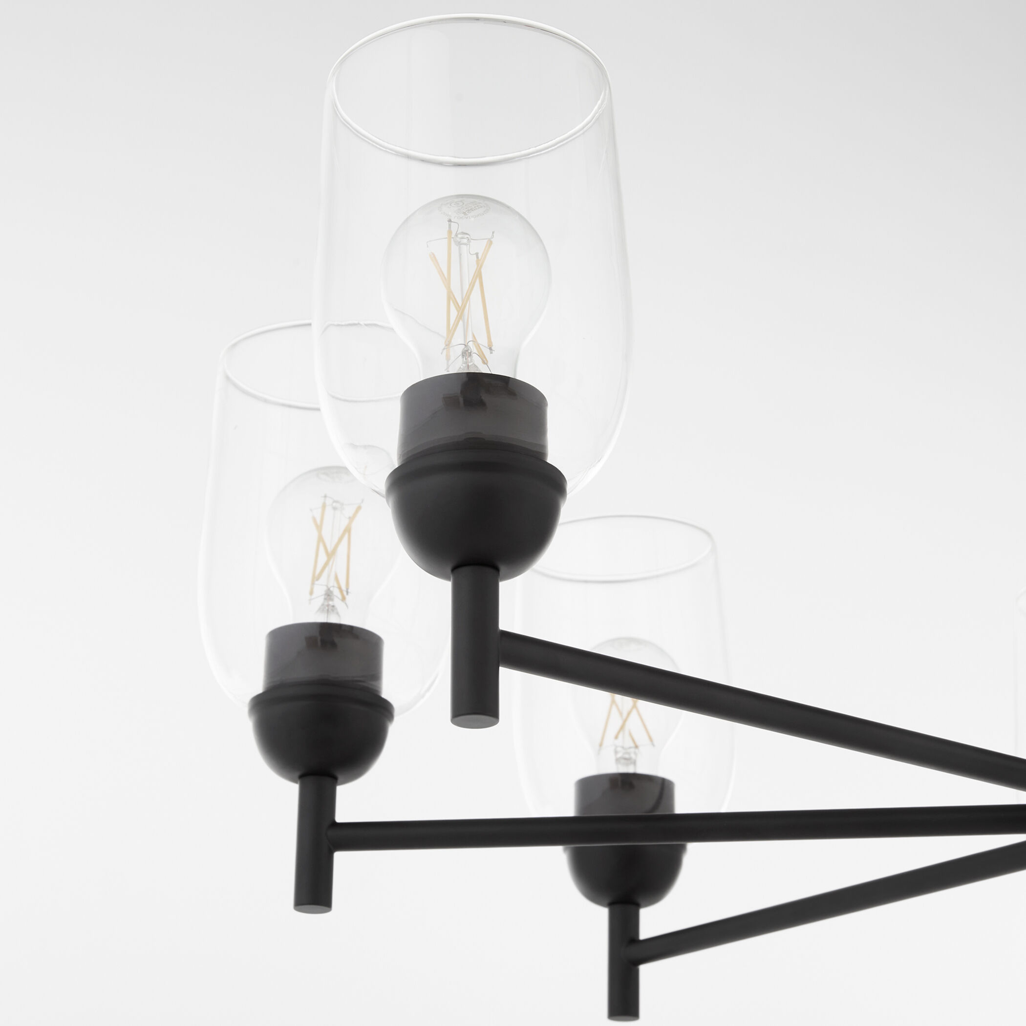 Wallinger 8 Light 32 inch Matte Black Chandelier Ceiling Light
