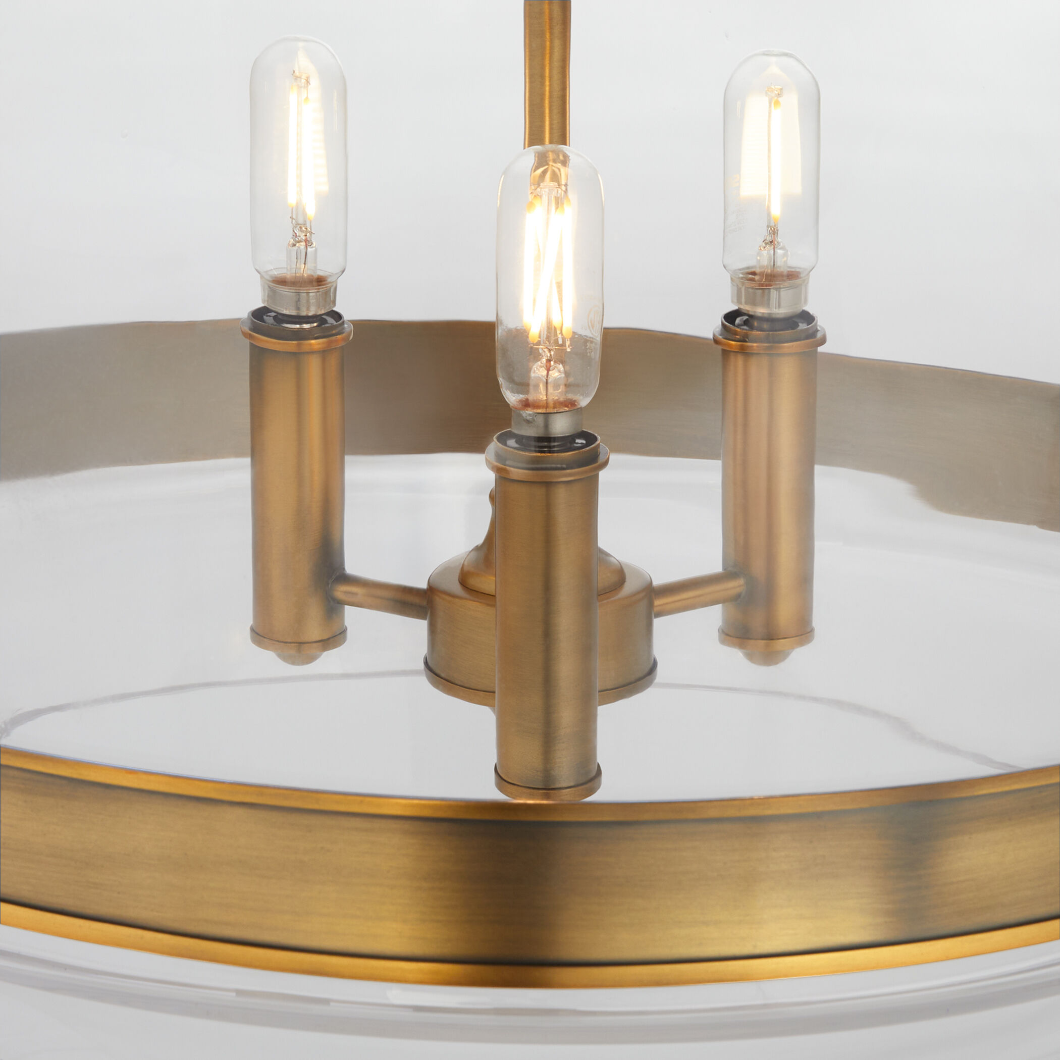 Tilbrook 3 Light 18 inch Brushed Brass Pendant Ceiling Light