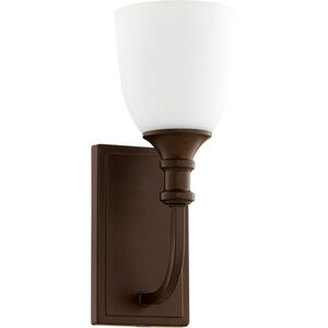 Richmond 1 Light 5 inch Oiled Bronze Wall Sconce Wall Light in Satin Opal