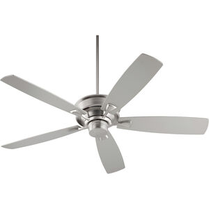 Alton 60 inch Satin Nickel with Satin Nickel and Walnut Blades Indoor Ceiling Fan