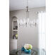 Rossington 5 Light 25 inch Satin Nickel Chandelier Ceiling Light in Clear Seeded