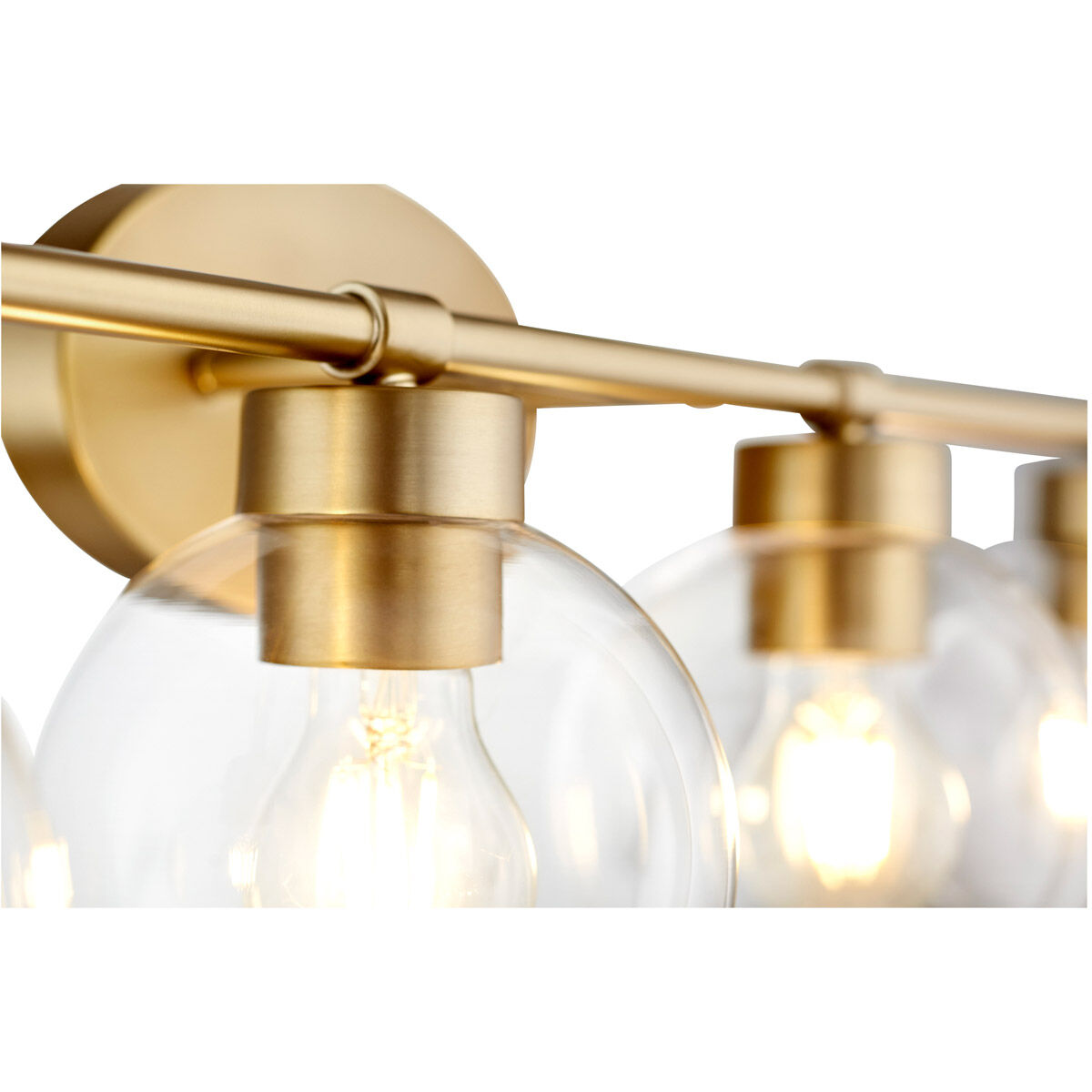 Volan 4 Light 32.5 inch Aged Brass Vanity Light Wall Light