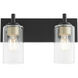 Fallstaff 2 Light 14.5 inch Matte Black Vanity Light Wall Light
