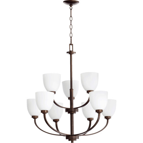 Reyes 9 Light 31 inch Oiled Bronze Chandelier Ceiling Light