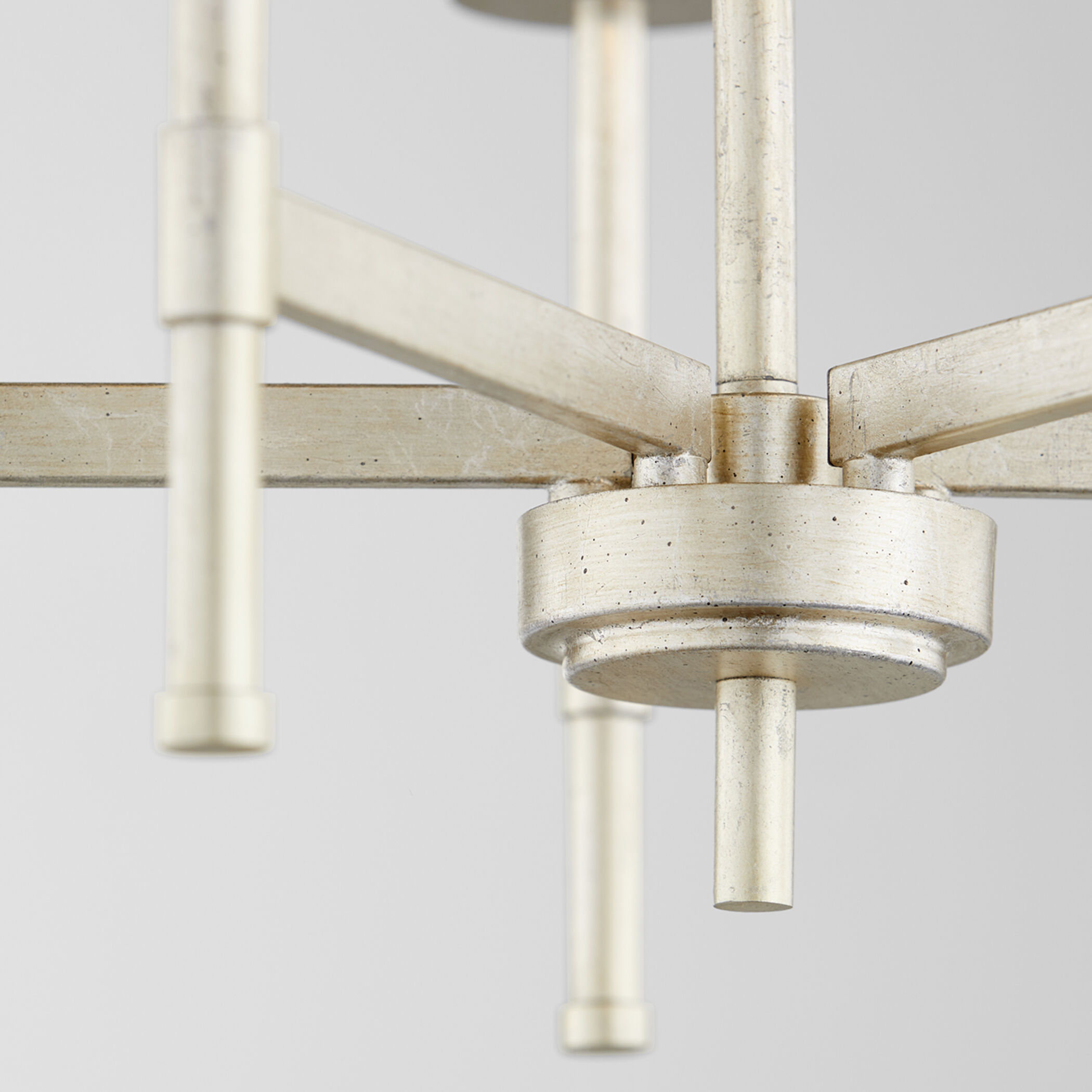 Belshaw 5 Light 26 inch Aged Silver Leaf Chandelier Ceiling Light