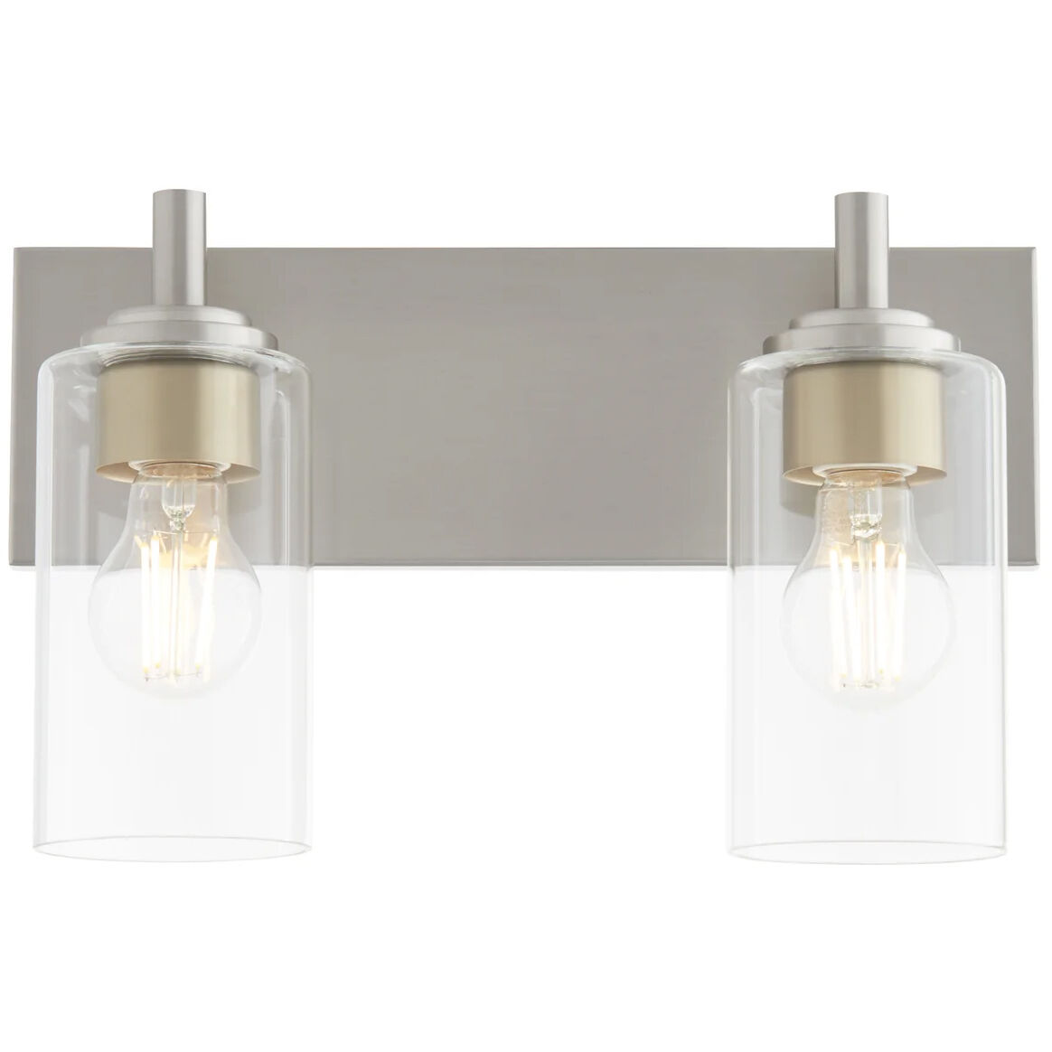 Fallstaff 2 Light 14.5 inch Satin Nickel Vanity Light Wall Light