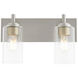 Fallstaff 2 Light 14.5 inch Satin Nickel Vanity Light Wall Light