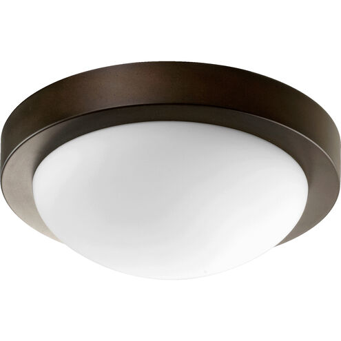 Fort Worth 2 Light 11 inch Oiled Bronze Flush Mount Ceiling Light