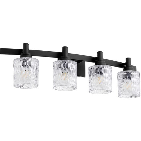 Stadium 4 Light 33 inch Noir Vanity Light Wall Light