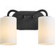 Rutherford 2 Light 13.25 inch Matte Black Vanity Light Wall Light