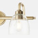 Reyes 3 Light 25 inch Aged Brass Vanity Light Wall Light