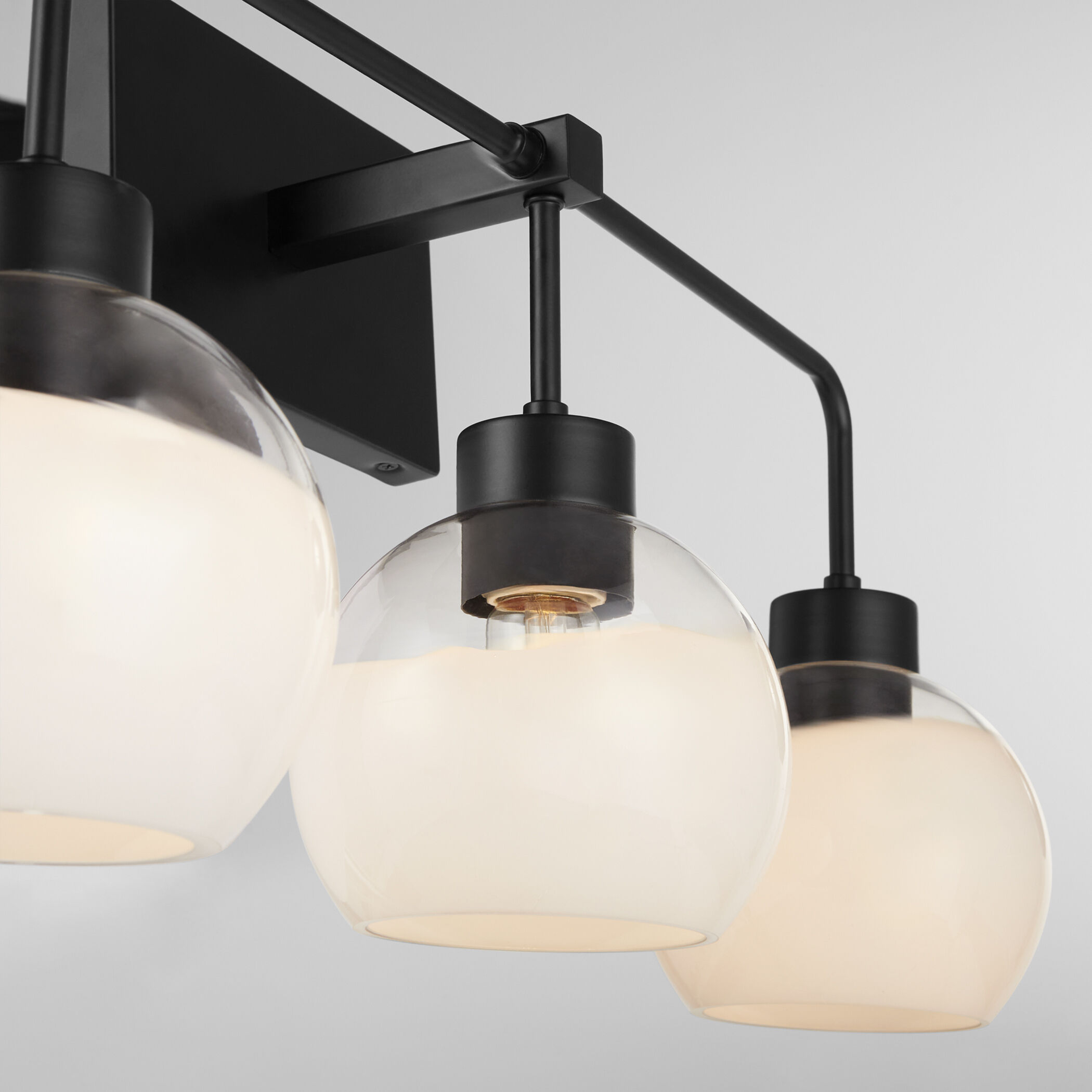 Lacy 3 Light 24 inch Matte Black Vanity Light Wall Light