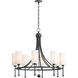 Lee Boulevard 8 Light 32.25 inch Matte Black Chandelier Ceiling Light