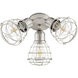 Fort Worth LED Satin Nickel Patio Fan Light Kit