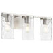 Steinway 3 Light 20 inch Satin Nickel Vanity Light Wall Light