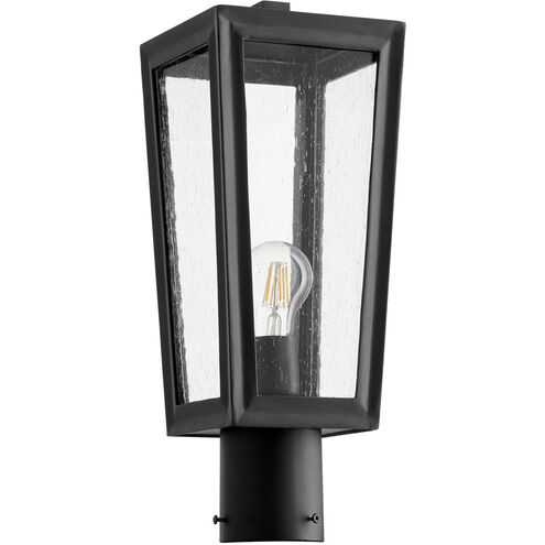 Bravo 1 Light 17 inch Noir Outdoor Post Lantern