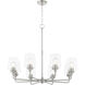 Raymond 8 Light 32 inch Satin Nickel Chandelier Ceiling Light