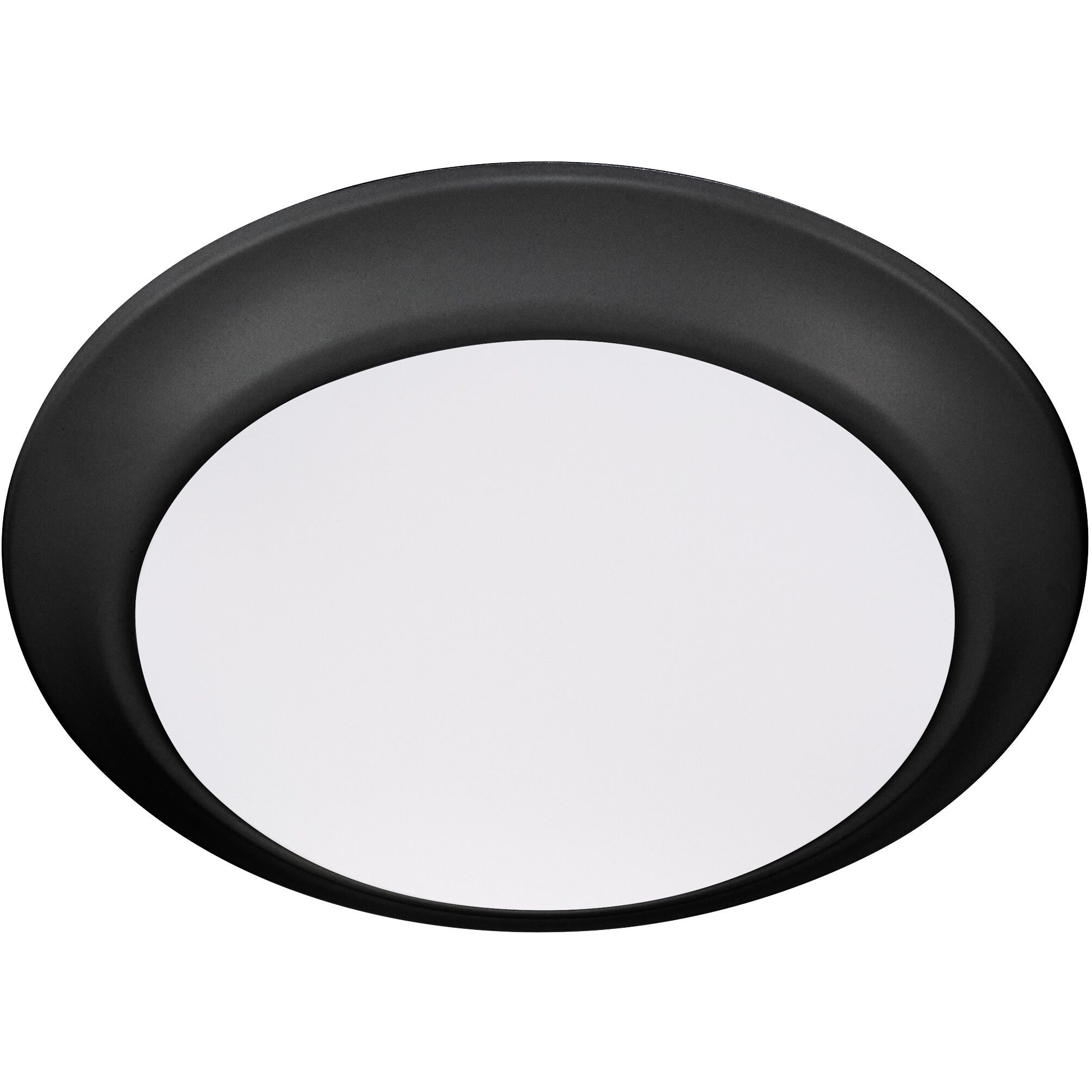 LED Disk 1 Light 7.5 inch Matte Black Indoor/Outdoor Flush Mount